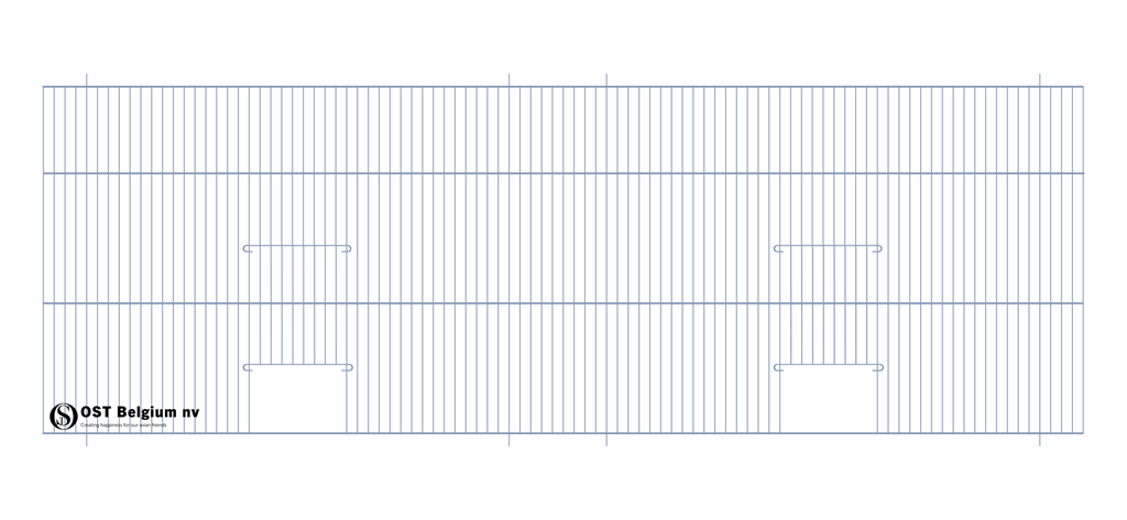 [89941201] Gitter 120x40cm (2 Türen)