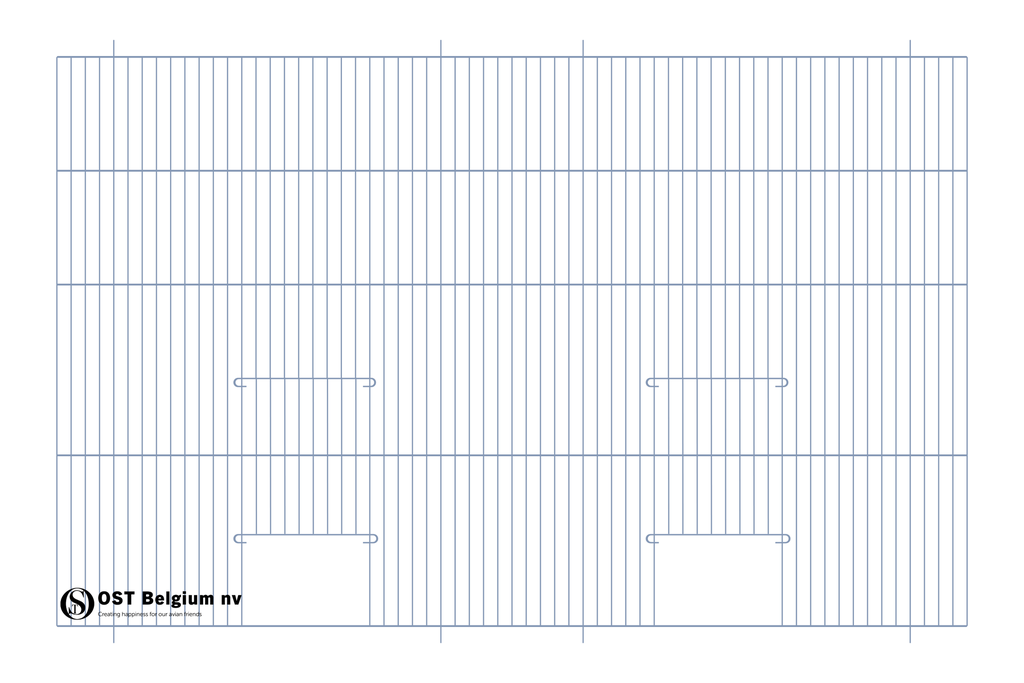 [89950801] Gitter 80x50cm (2 Türen)