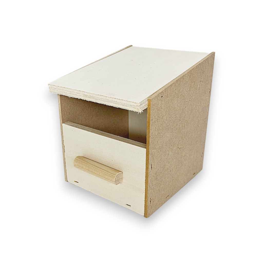 Exotennestkast klein nr.2 DxBxH  11.5x10.5x13 (11) cm
