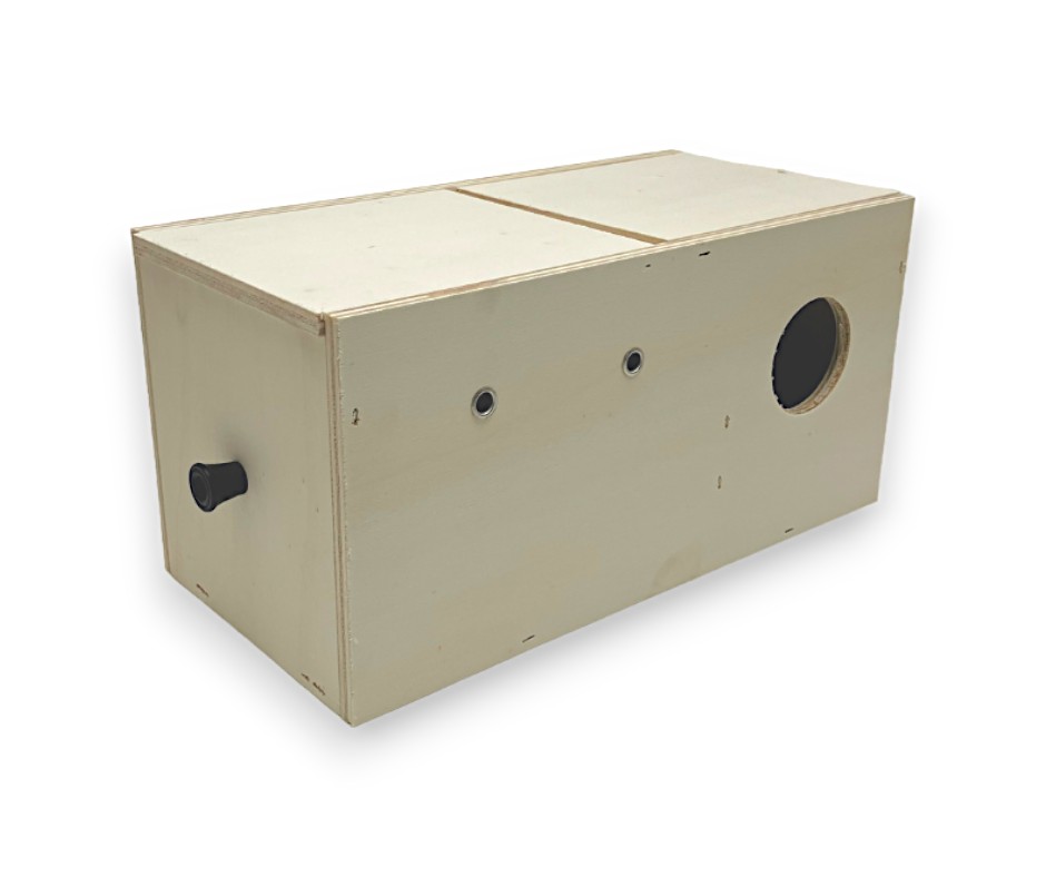 Nichoir pour inséparables grand n°2 PxLxH 14,5x29,5x14,5 cm