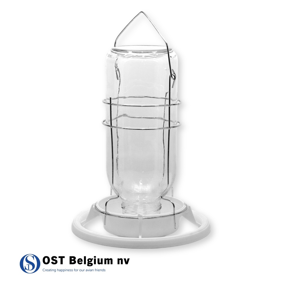 [88315011] Flaschenfeder mit Flasche aus Glas