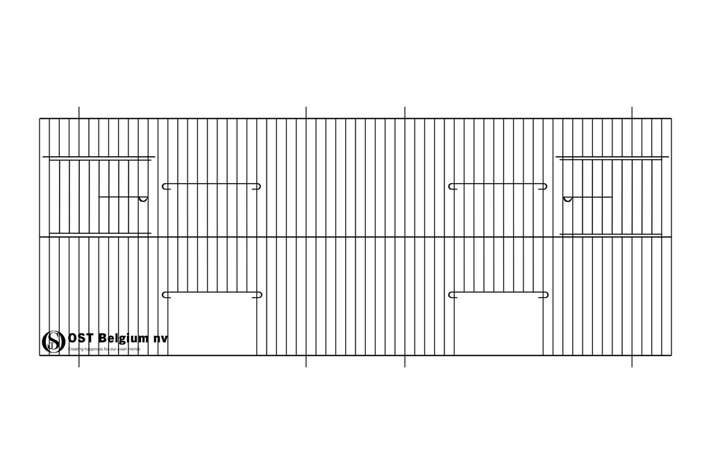 Façades 80x30cm Noir
